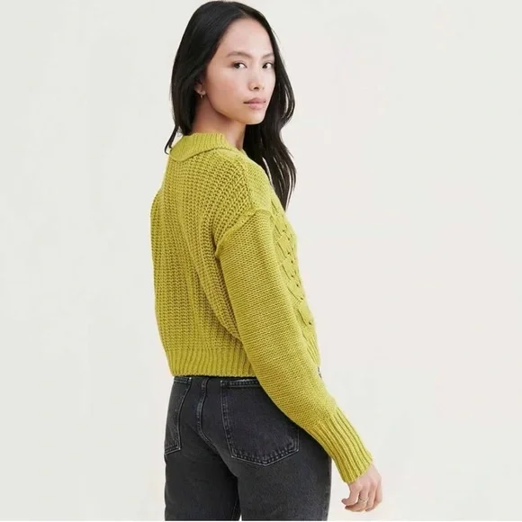 Free People Bell Song Pullover Sweater, Size XL
Chartreuse EUC - Picture 2 of 7